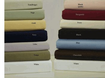 Twin Extra-Long Solid 550 Thread count Egyptian cotton sheet set