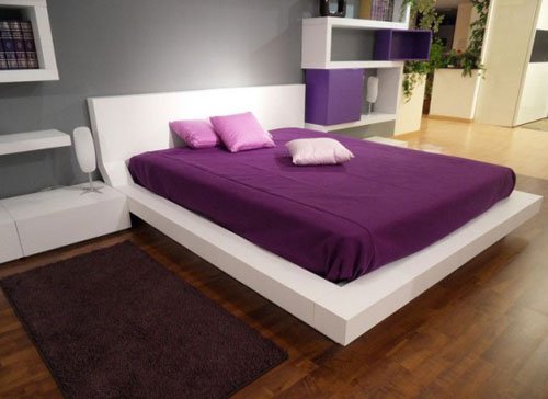 Deep Pocket Violet Fitted Sheet 600TC Queen Size 100% Egyptian Cotton