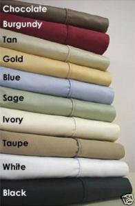 Deep Pocket Twin XL Burgundy Fitted Sheet 600TC 100% Egyptian Cotton