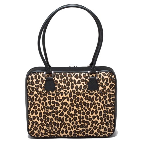 Leopard Animal Print Canvas Laptop Case by Mango Tango