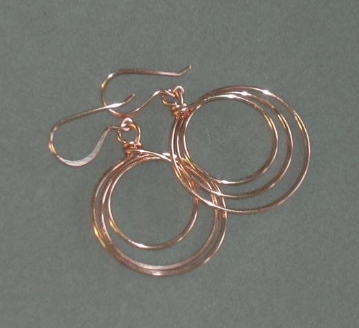 Loop de Loop Earrings Copper