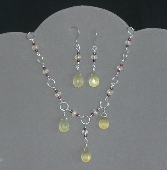 Lemon Raspberry Supreme Jewelry Set