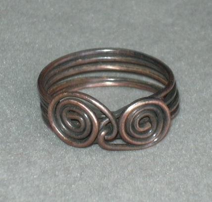 Double Spiral Unisex Ring