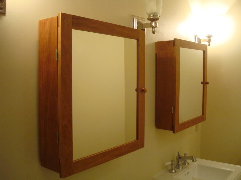 Handmade Wood medicine cabinet