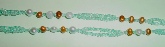 Beaded Bra Straps Aqua 7