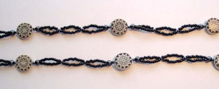 Beaded Bra Straps Black 18