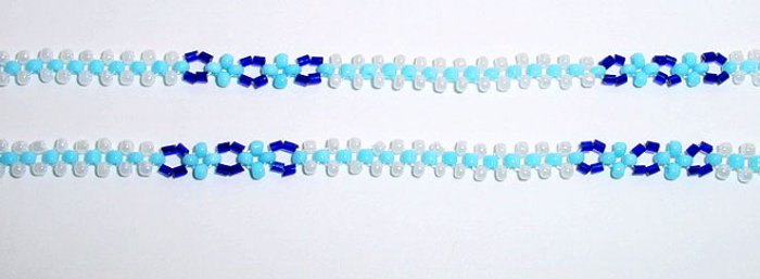 Beaded Bra Straps Blue 20