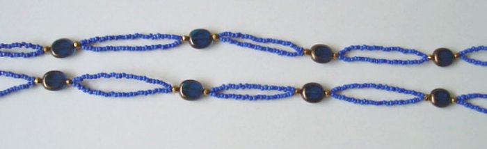 Beaded Bra Straps Blue 19