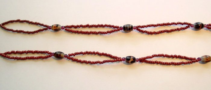 Beaded Bra Straps Brown 14