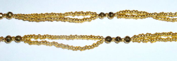 Beaded Bra Straps Gold 5