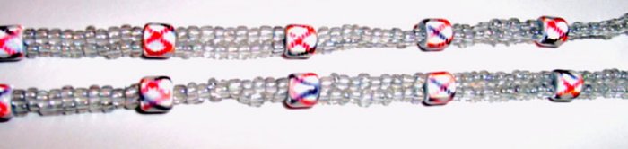 Beaded Bra Straps Gray 8