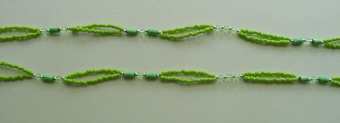 Beaded Bra Straps Green 16