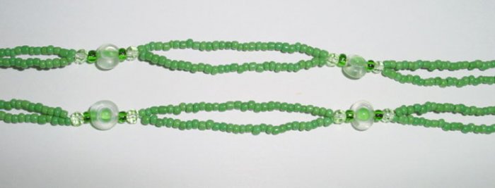 Beaded Bra Straps Green 17