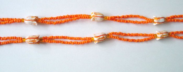 Beaded Bra Straps Orange 9