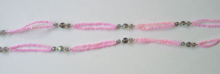 Beaded Bra Straps Pink 16