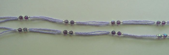 Beaded Bra Straps Purple 6