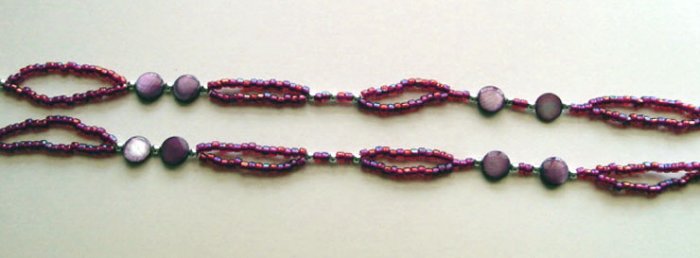 Beaded Bra Straps Red 25