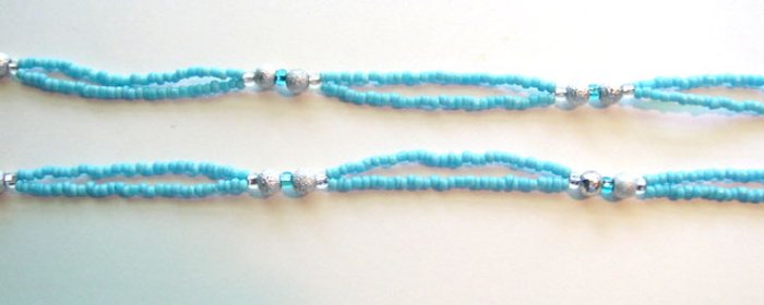 Beaded Bra Straps Turquoise 15