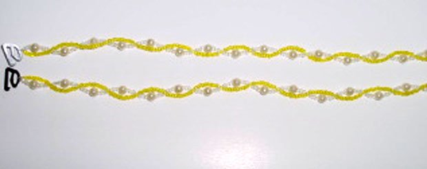 Beaded Bra Straps Yellow 8