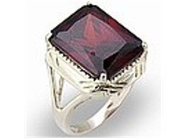 5 Ct. Garnet Cubic Zirconia Ring