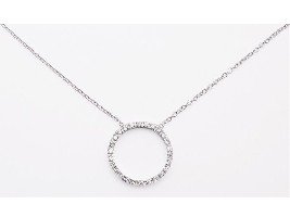 "O" Circle of Love CZ Necklace