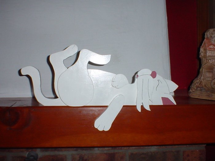 Wooden Cat Plaque DoorTopper