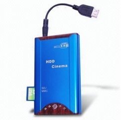 2.5 Inch HDD Enclosure Media Player - OTG DivX SD MMC