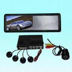 6inch rear-view mirror LCD monitor with radar system and camera