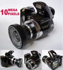 Multifunction Pop-Up Flash Zoom Digital Camera Wide-Angle Lens