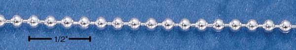 24" Sterling Silver 200 Bead Chain (2mm)