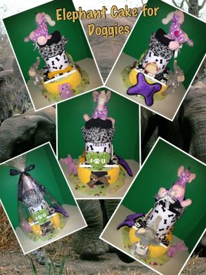 ELEPHANT CAKE- for doggies