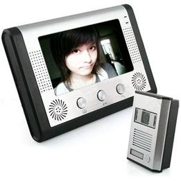 7" LCD Monitor with 1/4" SHARP CMOS Color Camera Video Door Phone System CR454-CCD free shipping