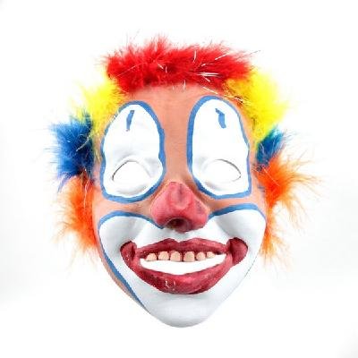 Halloween Party Rainbow Joker Circus Clown Juggler Mask free shipping