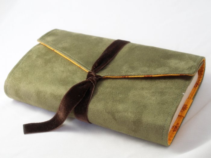 Green Suede Book Cover