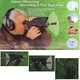 Electronic Listening and Digital Recording Device - Observe Birds & Animals at 8X Magnification