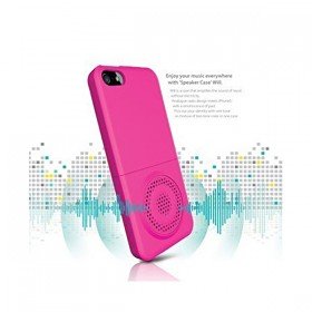 Smooth Detachable Hard Case with Loudspeaker Amplifier for iPhone 4 / 4S