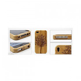 Bamboo / Wooden Protective Back Shell Case for iPhone 4 / 4S