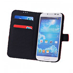Stripe Pattern Magnetic Flip Leather Case Cover for Samsung Galaxy S4