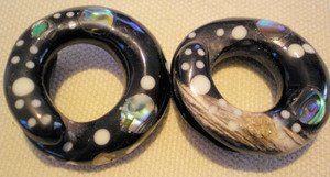 Hand Made Horn with Shell & Bone Inlay Spiral