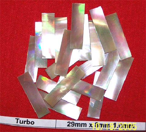 100 pcs of Blank/Flat Turbo shell
