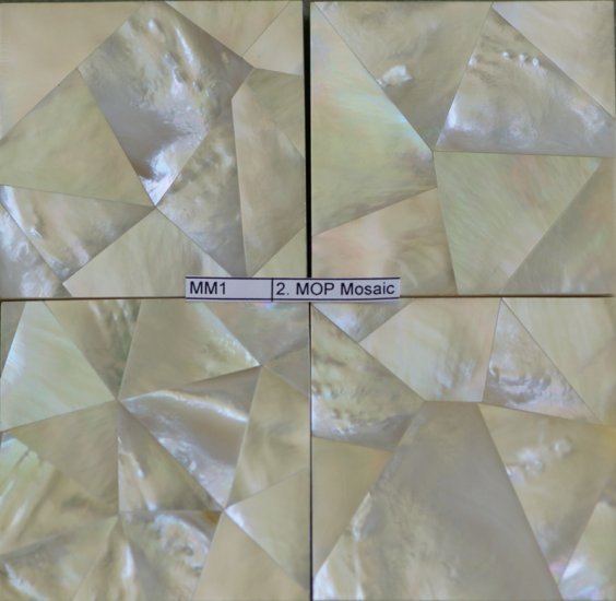 White MOP Mosaic Tile 12" x 12" (100 pcs)