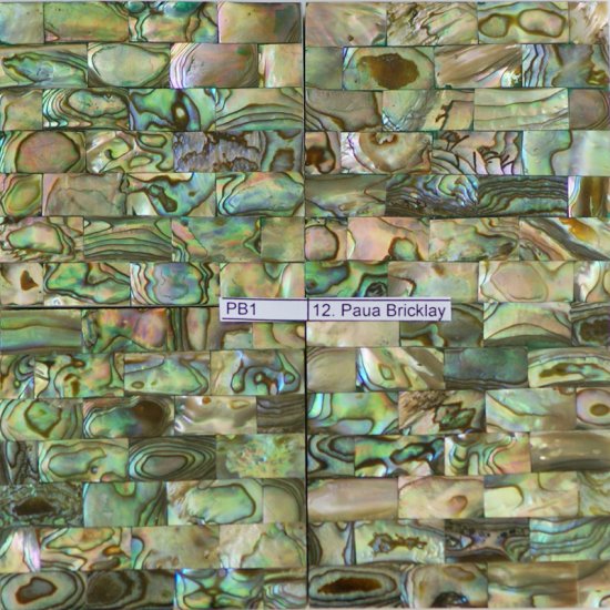Paua Bricklay Tile 2"x2" (100 pcs)