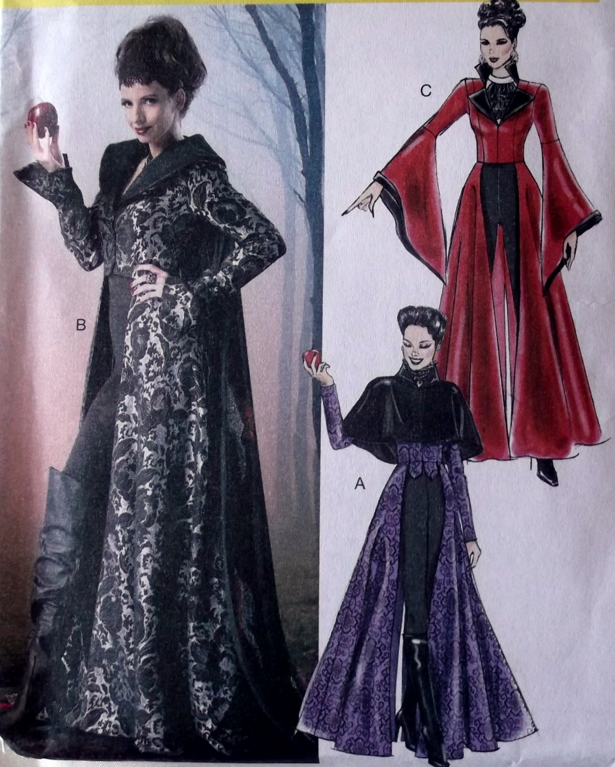 Misses Evil Queen Costume McCalls M6818 Pattern, Size 12 To 20, Uncut