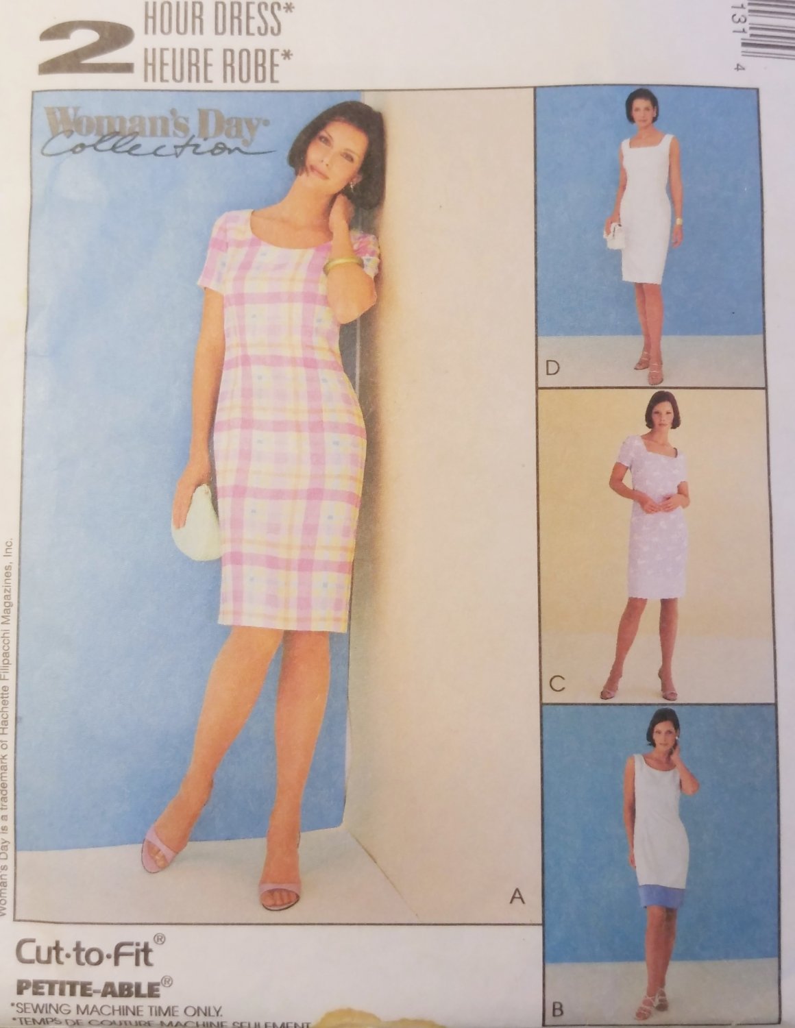 Misses' Summer Fitted 2 Hour Dress McCalls 2113 Pattern, Size 8 10 12, Uncut