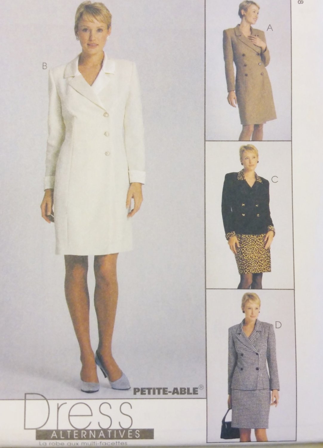 McCalls 9569 Misses Coatdress or Jacket and Skirt:Pattern, Sz 10, 12, 14, Uncut