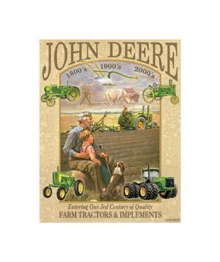 John Deere - 3rd Century Tin Sign