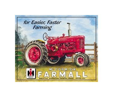 International Harvester - McCormick Farmall Tin Sign
