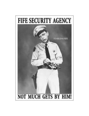 Andy Griffith - Barney Fife Security - Not Much Gets By Him Tin Sign