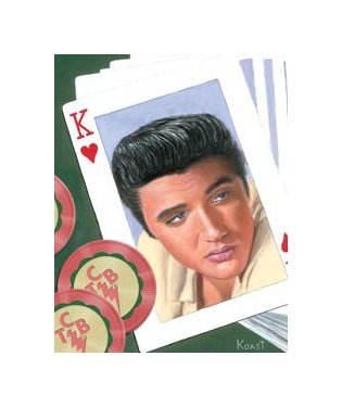 Elvis Presley - King of Hearts Tin Sign