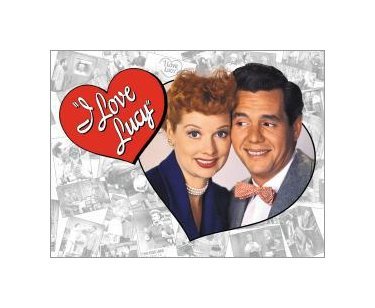 I Love Lucy - Lucy and Desi Tin Sign